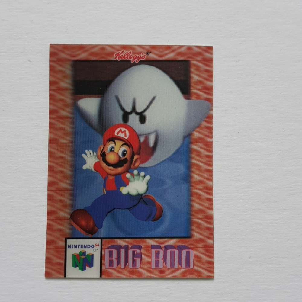 Vtg 1996 Super Mario 3D Card
